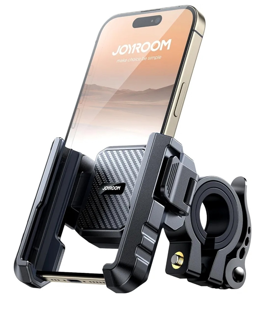Motorcycle Bike Phone Mount - [No Block Camera] [1s Lock] Bi