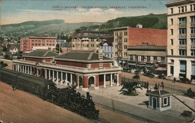 Berkeley, California CA Southern Pacific Station Mitchell 1913 Railroad Depot