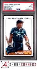 2005 TOPPS PRISTINE LEGENDS #8 GEORGE BRETT HOF POP 2 PSA 9