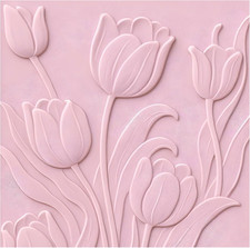 New 3D Lily Pattern Embossing Folder for Card Making, Floral Plates, Fast Ship