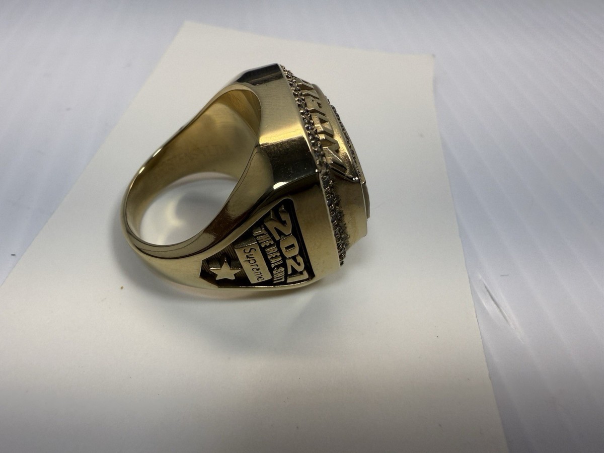 SS21 SUPREME JOSTENS WORLD FAMOUS CHAMPION RING SZ 10 COLOR