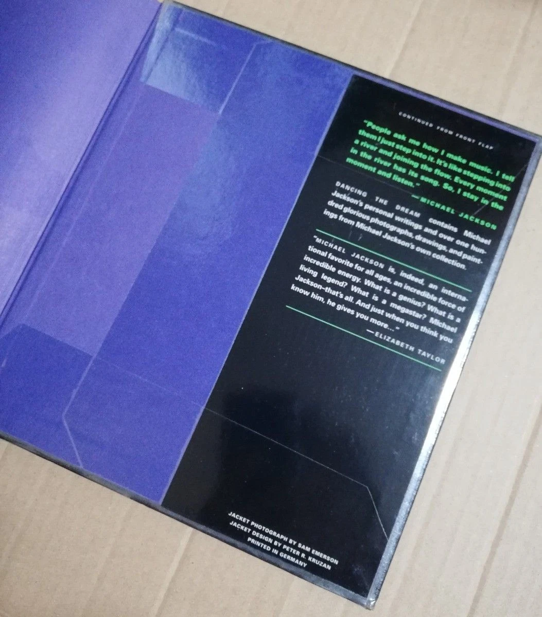 Dancing the Dream by Michael Jackson (1992, Hardcover) for sale