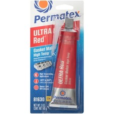Permatex 81630 Ultra Red High Temperature Gasket Maker 3 3 Fl Oz. Permatex 81630 Ultra Red High Temperature Gasket Maker 3 3 Fl Oz.