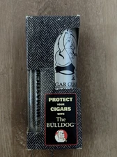 The Bulldog Cigar Guard Portable Stainless Steel Travel Humidor w/ Box