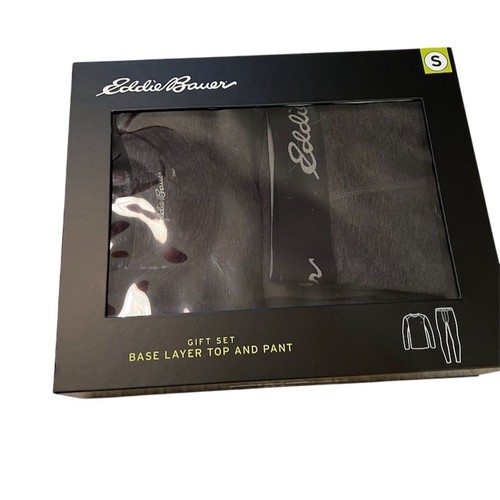 Eddie Bauer Herren Long Johns Base Layer Set Schwarz S Atmungsaktiv Cabincore Outdoor - Bild 1 von 5
