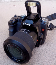 SONY ALPHA DSLR-A100 10.2MP DIGITAL SLR CAMERA BATT CHG 2GB MEM TESTED WORKING