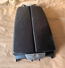 13-18 Bmw 640i Front Center Console Lid Top Armrest Arm Rest Leather Black