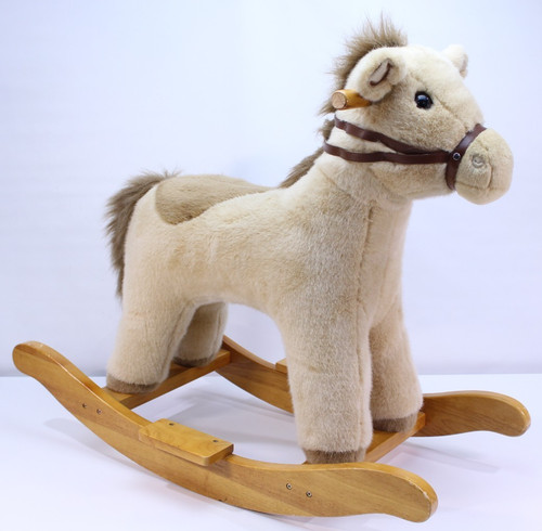 Pottery Barn Kids Plush Rocking Horse Pony Bronco Child Size Toddler Rocker Full