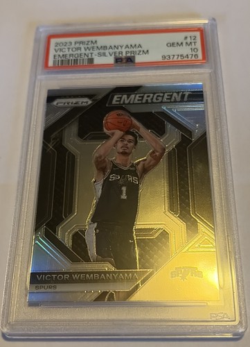 2023-24 Panini Prizm - Emergent Victor Wembanyama #12 Silver Prizm (RC)