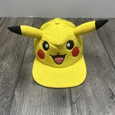 Pokemon Pikachu Hat Snapback Adult Adjustable Mesh Back Floppy Big Ears