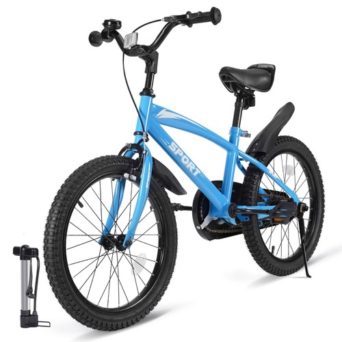 Kid Bike for Boys Girls 18 Inch Kid Bicycle with Kickstand Adjustable Seat Du...