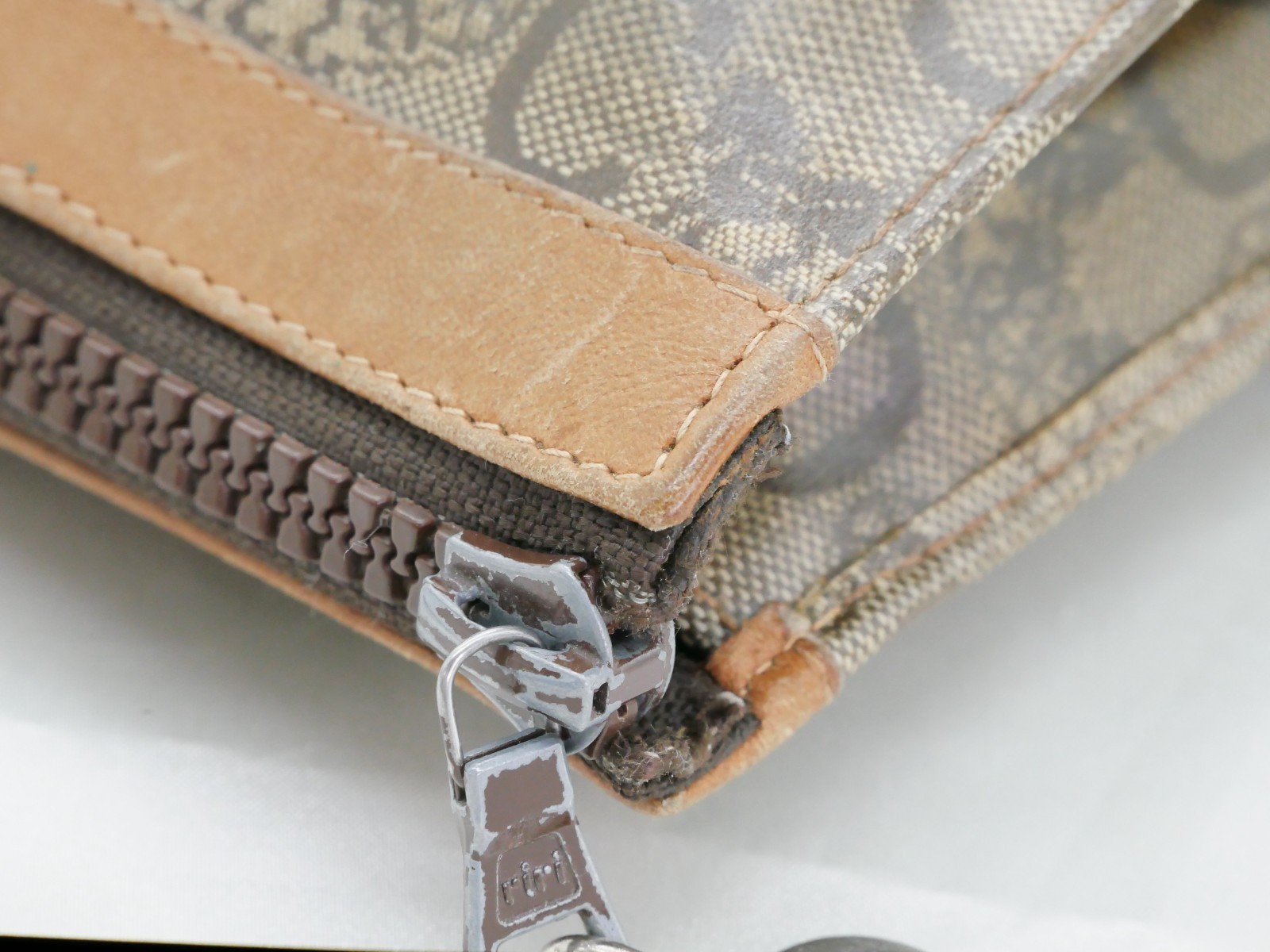 CELINE PVC All over Pattern Pouch Second Bag Clut… - image 13