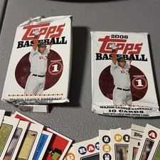 2008 Topps Series 1 Baseball 10 card blaster pack - 2 Pack OPEN