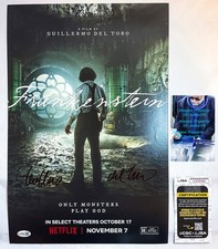 Guillermo del Toro Director Signed FRANKENSTEIN 12x18 Photo EXACT Proof JSA D