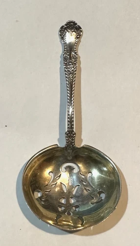 Vintage Gorham Cambridge Sterling Bon Bon Nut Perforated Spoon 4 1/2" Long