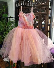 Star Styled Adult Small Pink Peach Ballet Tulle Tutu Dress Fairy Dance Costume