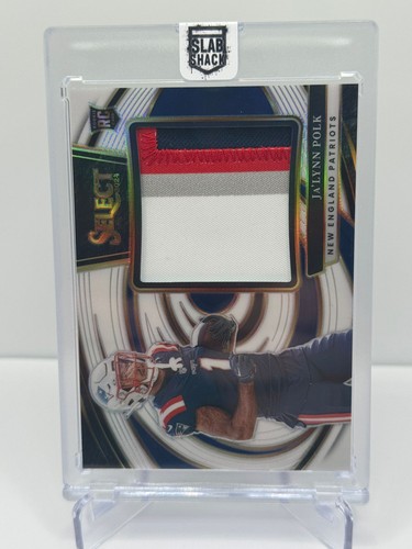 2024 PANINI SELECT JA'LYNN POLK WHITE JUMBO SWATCH PATCH /75 RC ROOKIE PATRIOTS