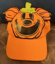Disney Baseball Cap Hat Halloween Mickey's Pumpkin Patch Jack-o'-Lantern