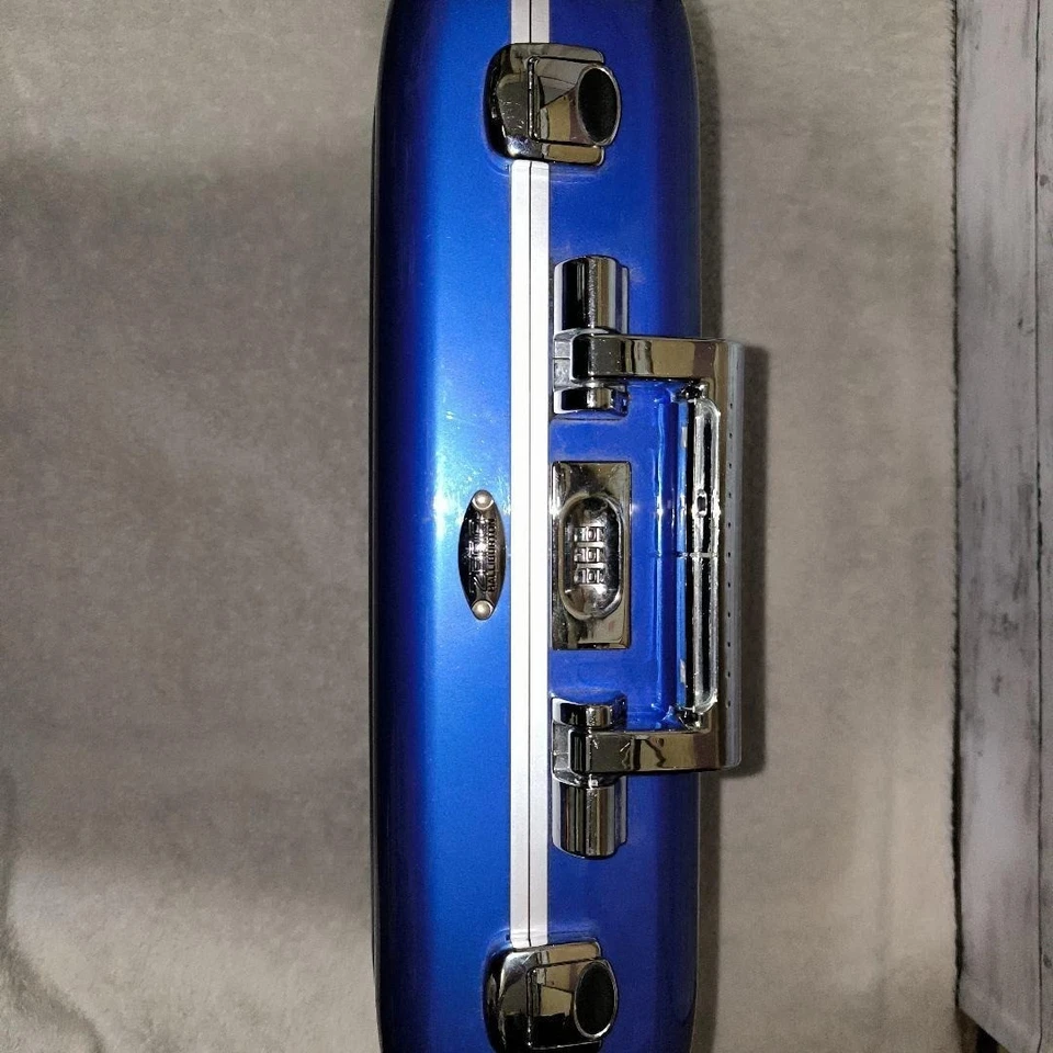 Estojo curto Zero Halliburton estojo rígido azul - Imagem 4 de 4