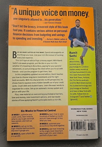 I Will Teach You to Be Rich Ramit Sethi Paperback No Guilt Excuses BS 6-Week Pro - Picture 2 of 2