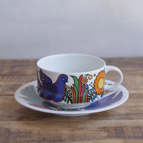 Villeroy & Boch Acapulco Teacup and Saucer, Vintage Tableware, Luxembourg, P