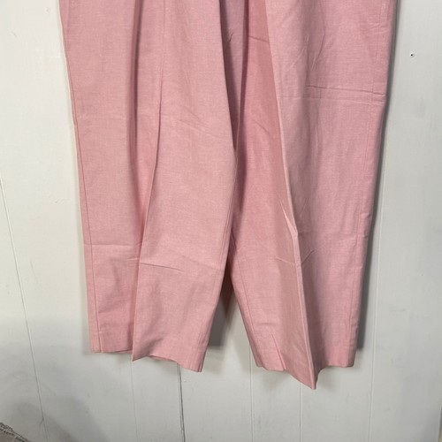 Alfred Dunner Nantucket Pink Elastic Waist Womens Pants Size 24W Pleated New - Picture 3 of 12