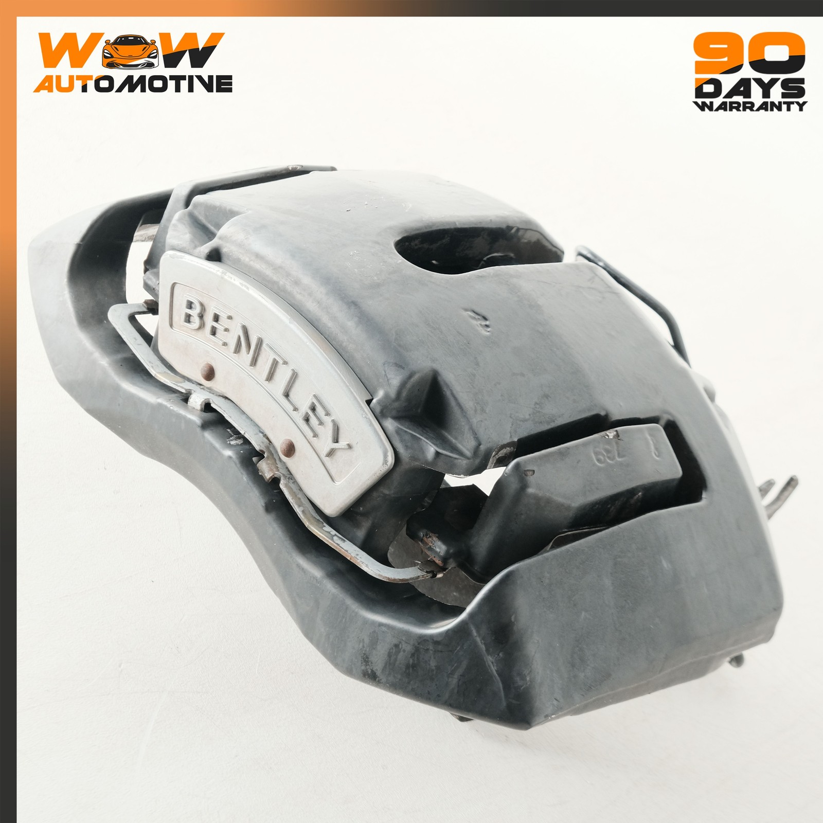 06-19 BENTLEY CONTINENTAL GTC FRONT RIGHT LEFT BRAKE CALIPER COVER BLACK OEM