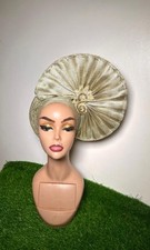 Auto Gele Ready Made Aso oke, African fabric 36