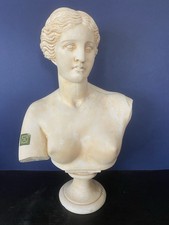Grande busto in gesso dama romana fatto a mano in Grecia arte tradizionale panellenica