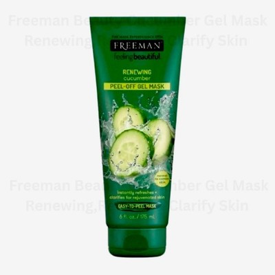 Freeman Beauty Cucumber Peel Off Gel Mask Renewing ,Refresh & Clarify Skin 175ml