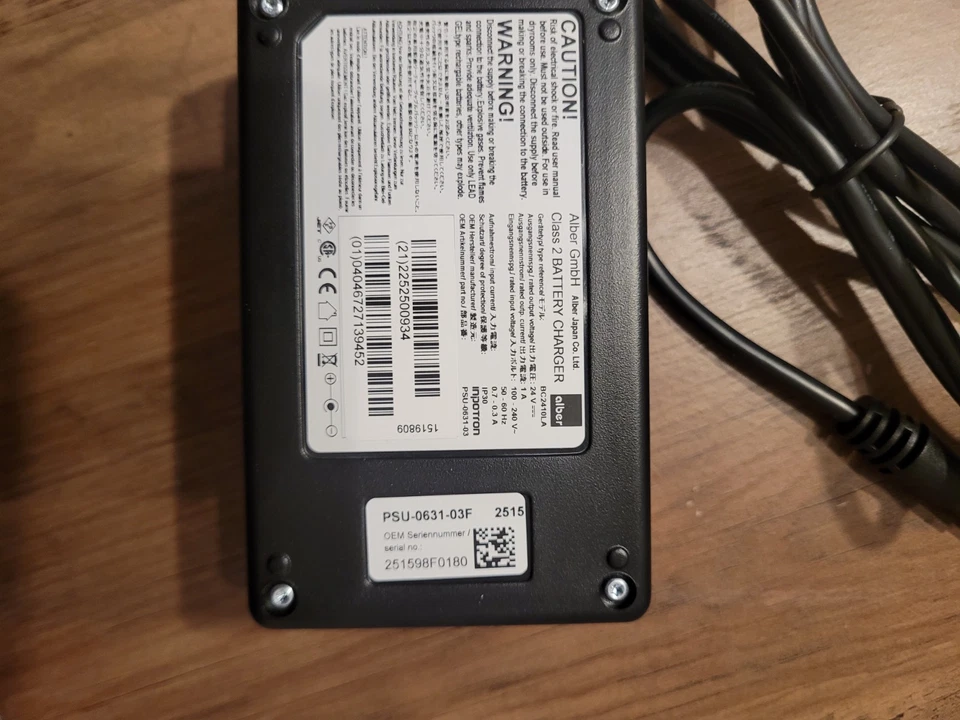 Ladegerät für Alber Scalamobil S25 S30 S32 S35 S36 Viamobil V15 Efix E25 E26 - Bild 4 von 4