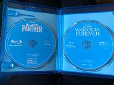 Marvels Black Panther & Wakanda Forever Double Feature Blu-ray Disc 2 Movies