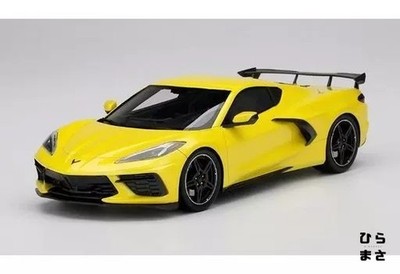 Diecast 1/18 Chevrolet Corvette Stingray 2020 Accelerate Yellow Top Speed