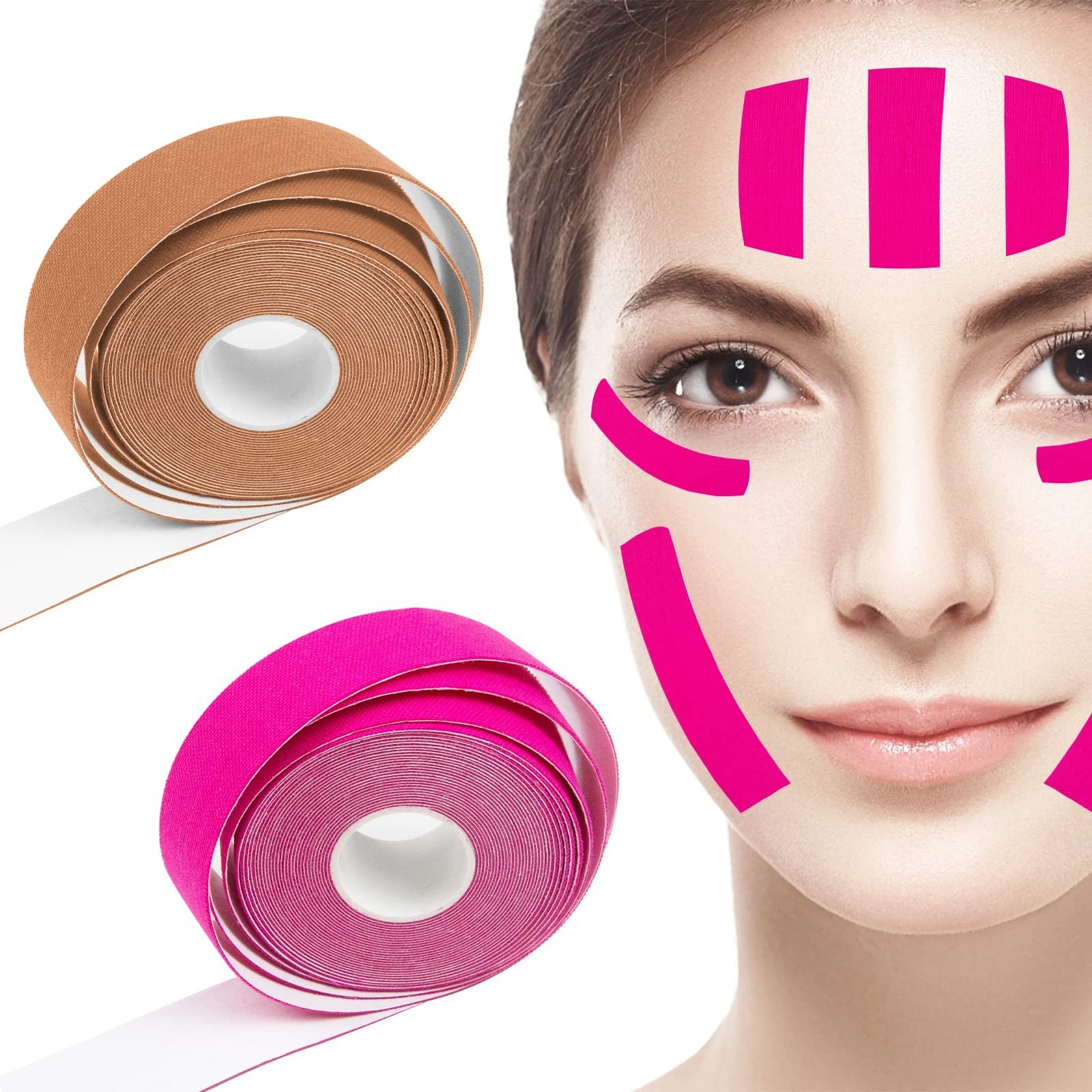 Face Lifting Tape, Anti Falten Pflaster, 2 Stück Lifting Tapes Gesicht,