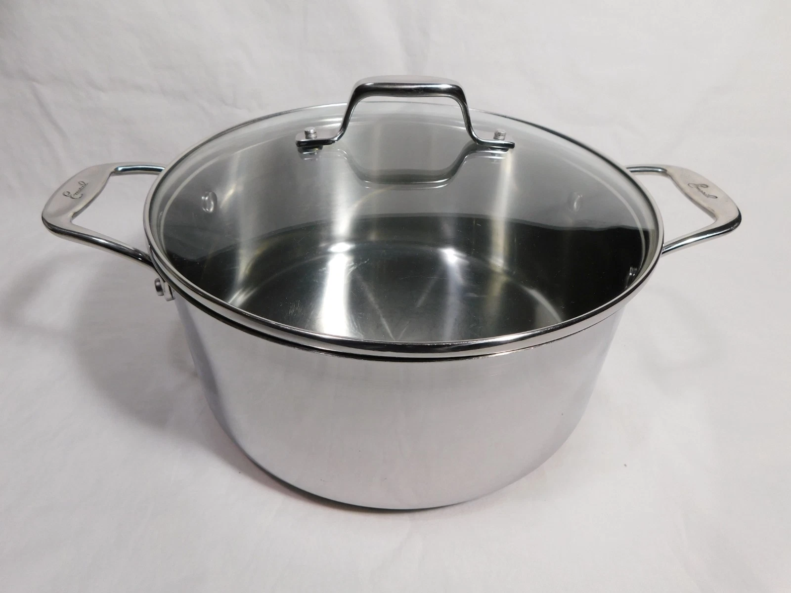 Emeril 6 qt Stockpot with Lid, Stainless Copper Core Bottom, Induction