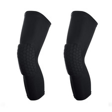 Knee Pads, 2 Pack Honeycomb Leg Compression Sleeves, Medium, Black