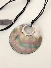 J.JILL SHELL PENDANT NECKLACE 24-32" 02