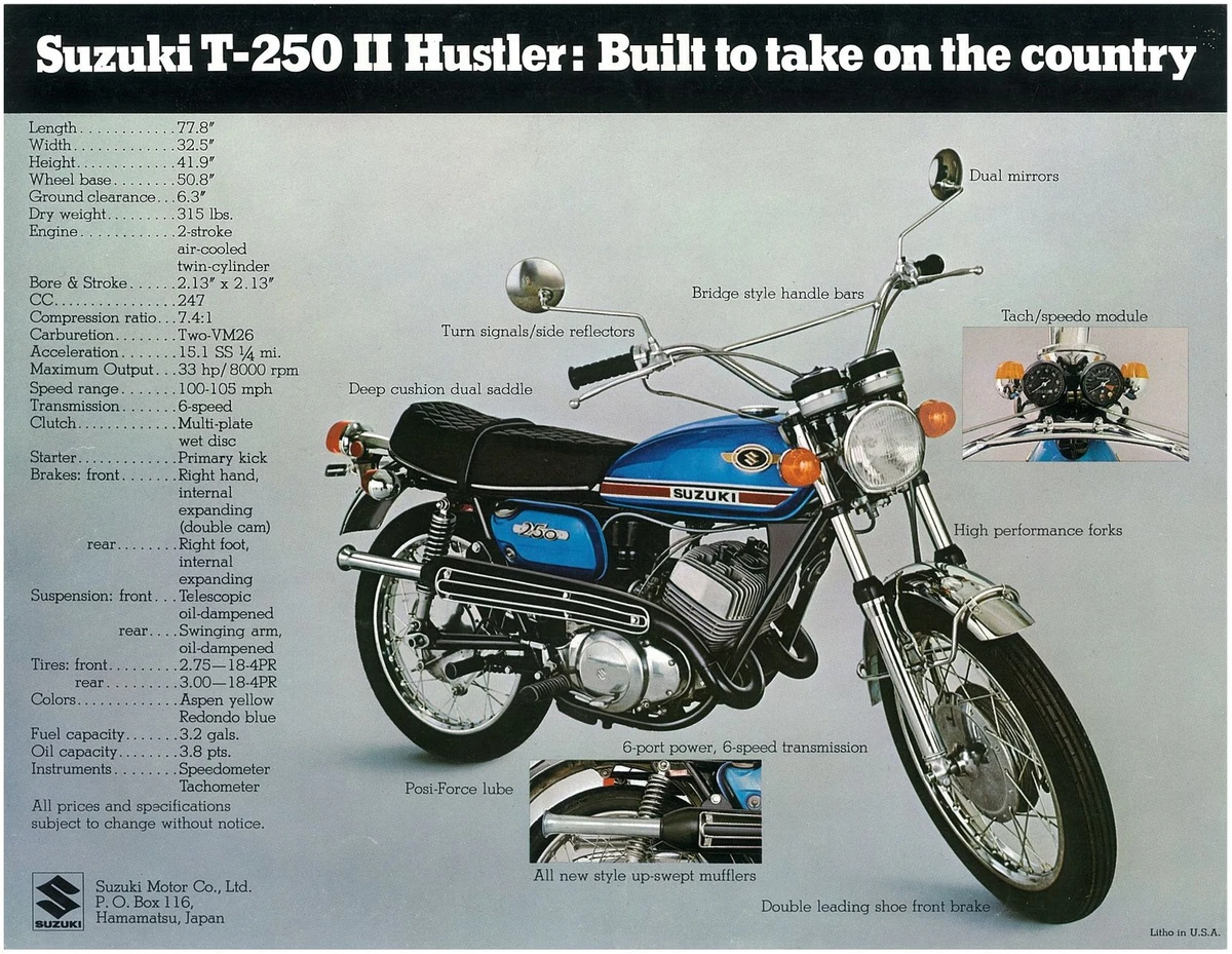 Suzuki online t250 scrambler