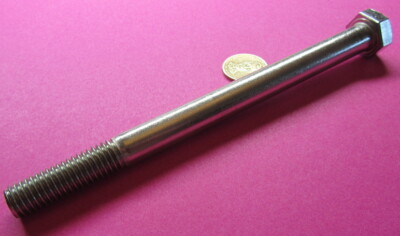 18-8 Stainless Steel Bolt, PT, 5/8-11 x 8.00'' Length, 2 pcs