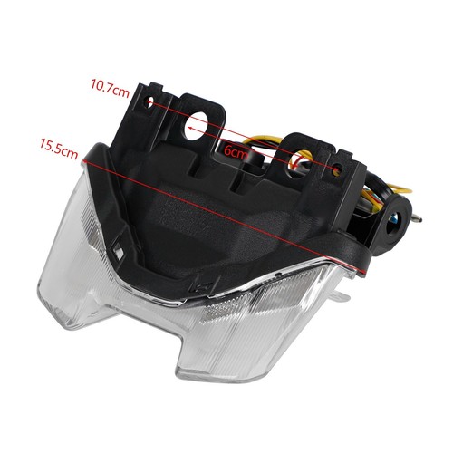 LED Rear Tail Light Brake Turn Signals For Yamaha MT-07 MT07 2021-2023 Clear T3 - Picture 2 of 11