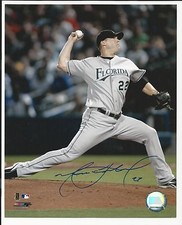 Matt Lindstrom Florida Marlins Signed Auto 8x10 Photo Autograph 