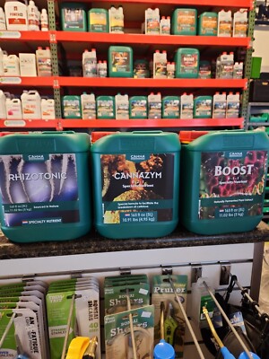 Canna Bundle Rhizotonic, Cannazym, Boost 5 Liters Each