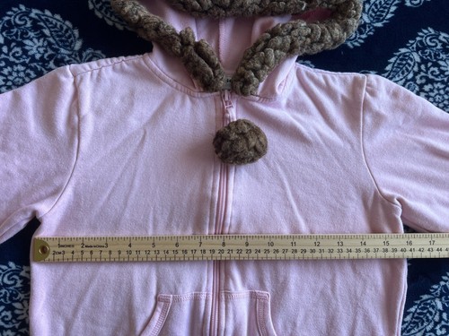Very Cute Energie Cocoa Bean Pink Hooded Sweater LARGE Juniors - Picture 3 of 7