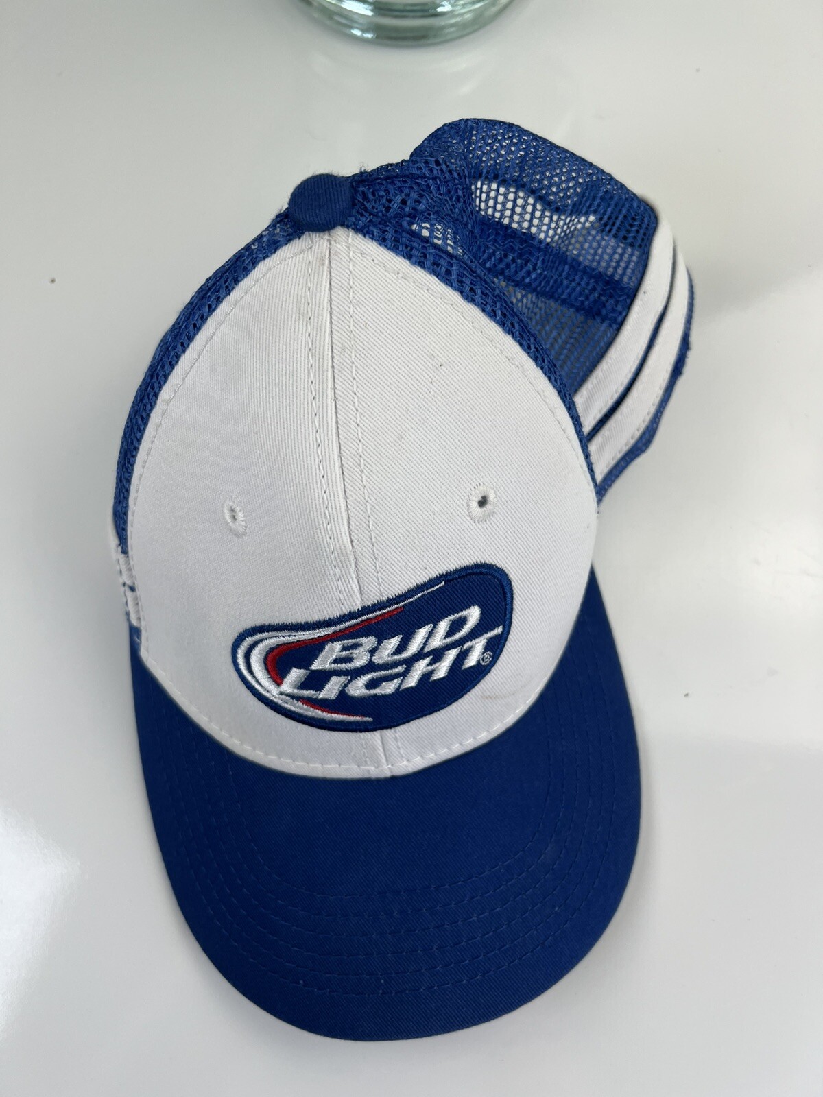 Bud Light Embroidered Patch Meshback Snapback Tru… - image 8
