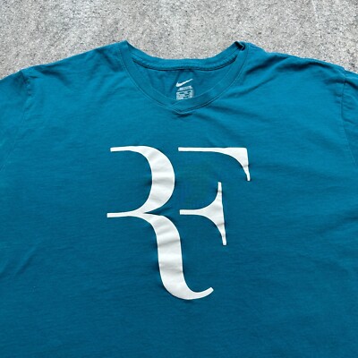NIKE RF T-SHIRT US SIZE 『M』 BLUE フェデラー Vintage Nike RF Roger That Federer Tennis T-shirt Tee Size L