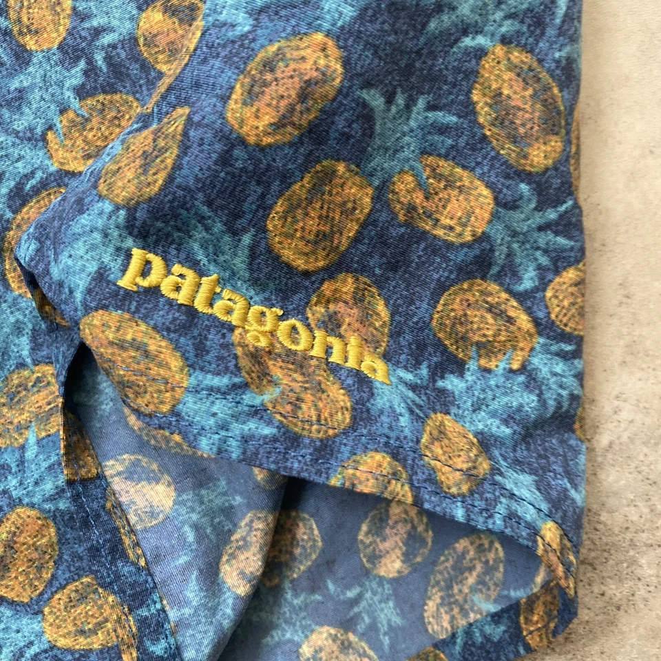 Pantalones Cortos Patagonia Para Hombre 40 Estampado Piña Azul Amarillo Sty86620fa16 Playa Foto 4 de 4