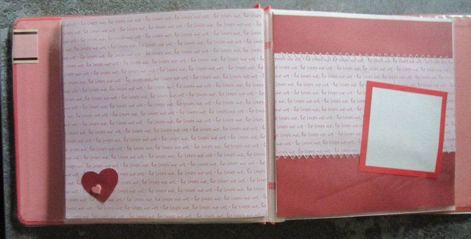 COLORBOK розовый любовь предварительно разработанный альбом, 8 x 8, верхняя загрузка (20 pg) Post-bound новый - Изображение 4 из 4