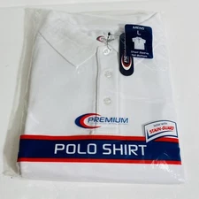 White Polo Premium Official School Uniform Large mens 