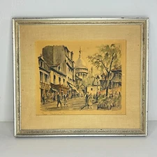 Franz Herbelot Signed Limited Edition Paris Lithograph Art Prints