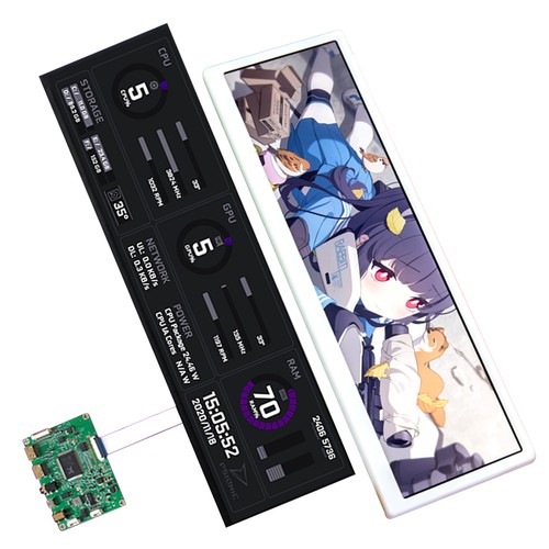 12.6 inch LCD Hyte Y60 Aida64 CPU GPU Monitor For Computer Screen PC Host DIY - 第 14/15 張圖片